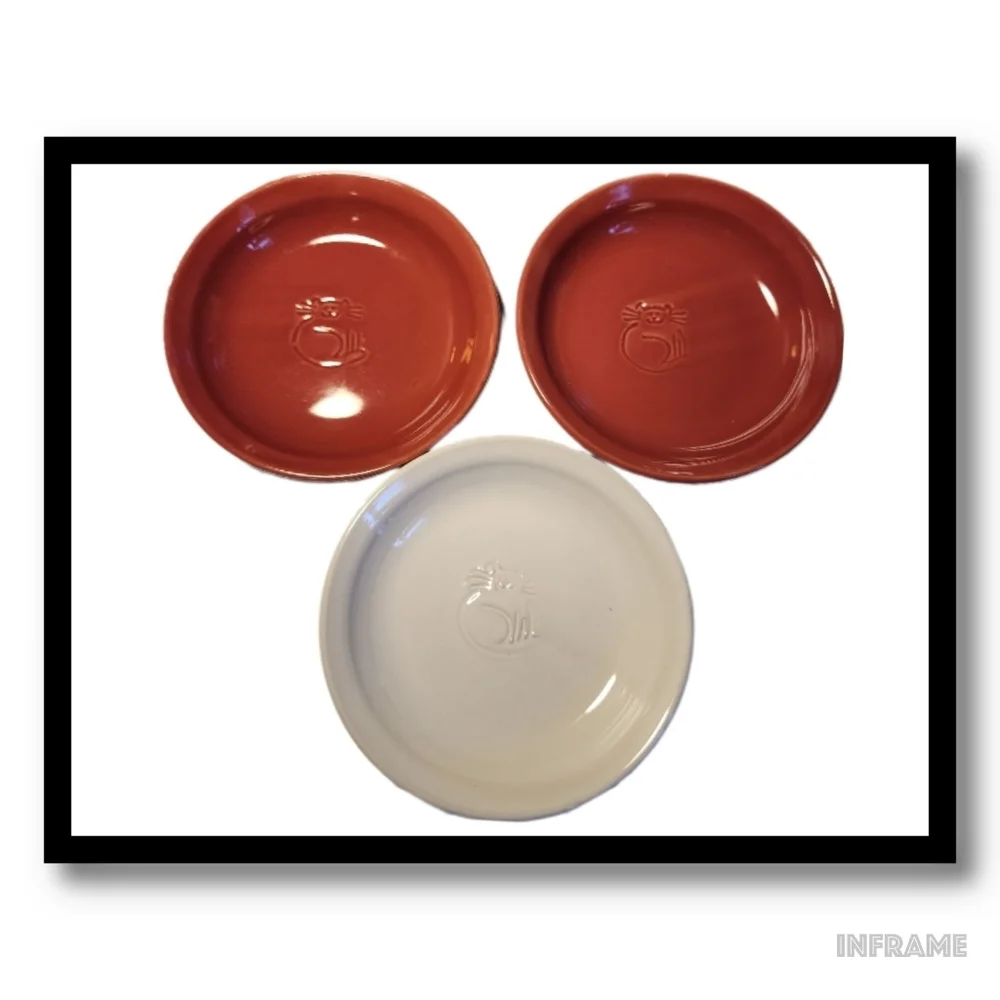 Ceramic Cat Treat Dishes (3)
